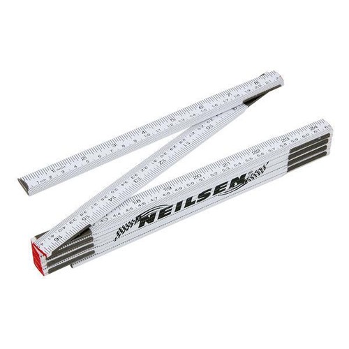 Wooden folding ruler metric - 2m,