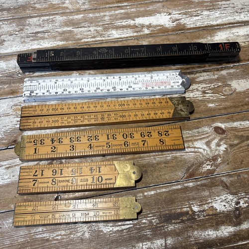 Vintage folding rulers vgc - folding,