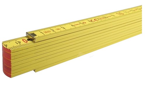 Folding wooden measuring ruler - wooden,