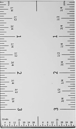 Inch pocket mini ruler - inch,