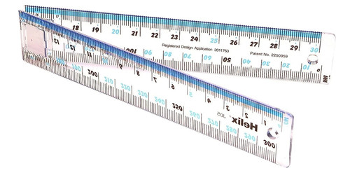Helix 30cm ruler - helix,