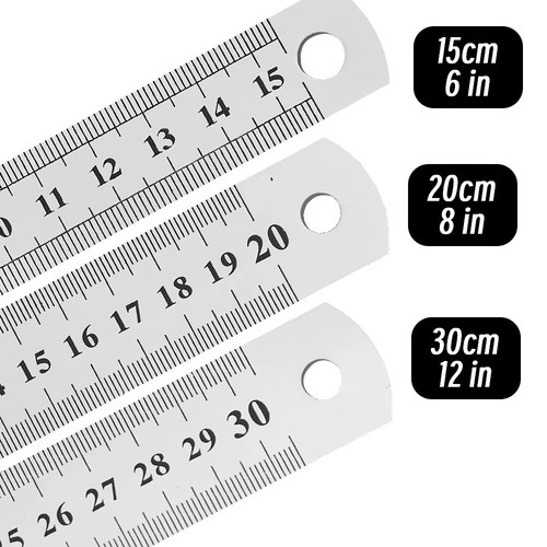 30cm stainless steel ruler - 15-30cm,
