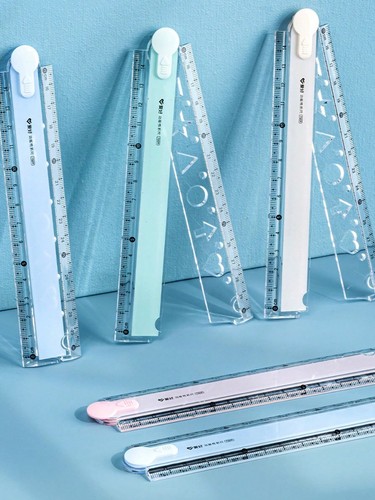 4pcs foldable ruler colorful - 4pcs, ruler,