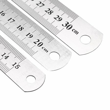 Double side metal ruler - double,