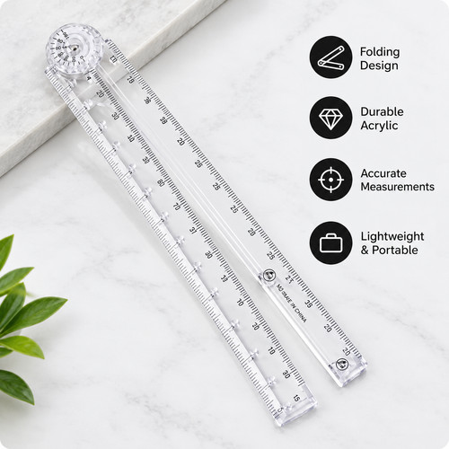 Folding acrylic ruler - folding,