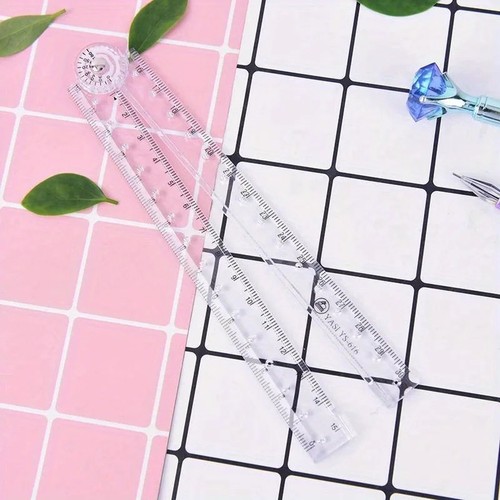 Folding acrylic ruler portable - folding,