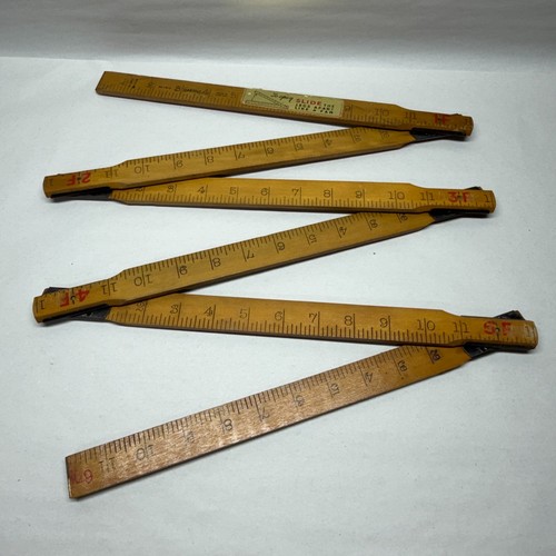 Six foot wooden - foot, ruler