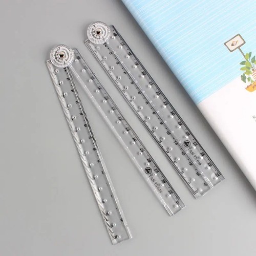 Folding acrylic ruler - folding, portable