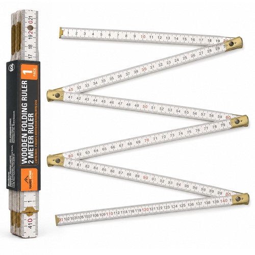 Foldable wooden ruler - wooden,