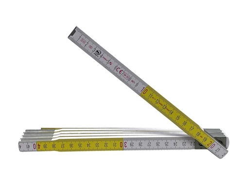 Wooden folding ruler metric - folding,