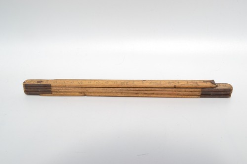 Vintage folding wooden - , ruler